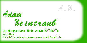 adam weintraub business card